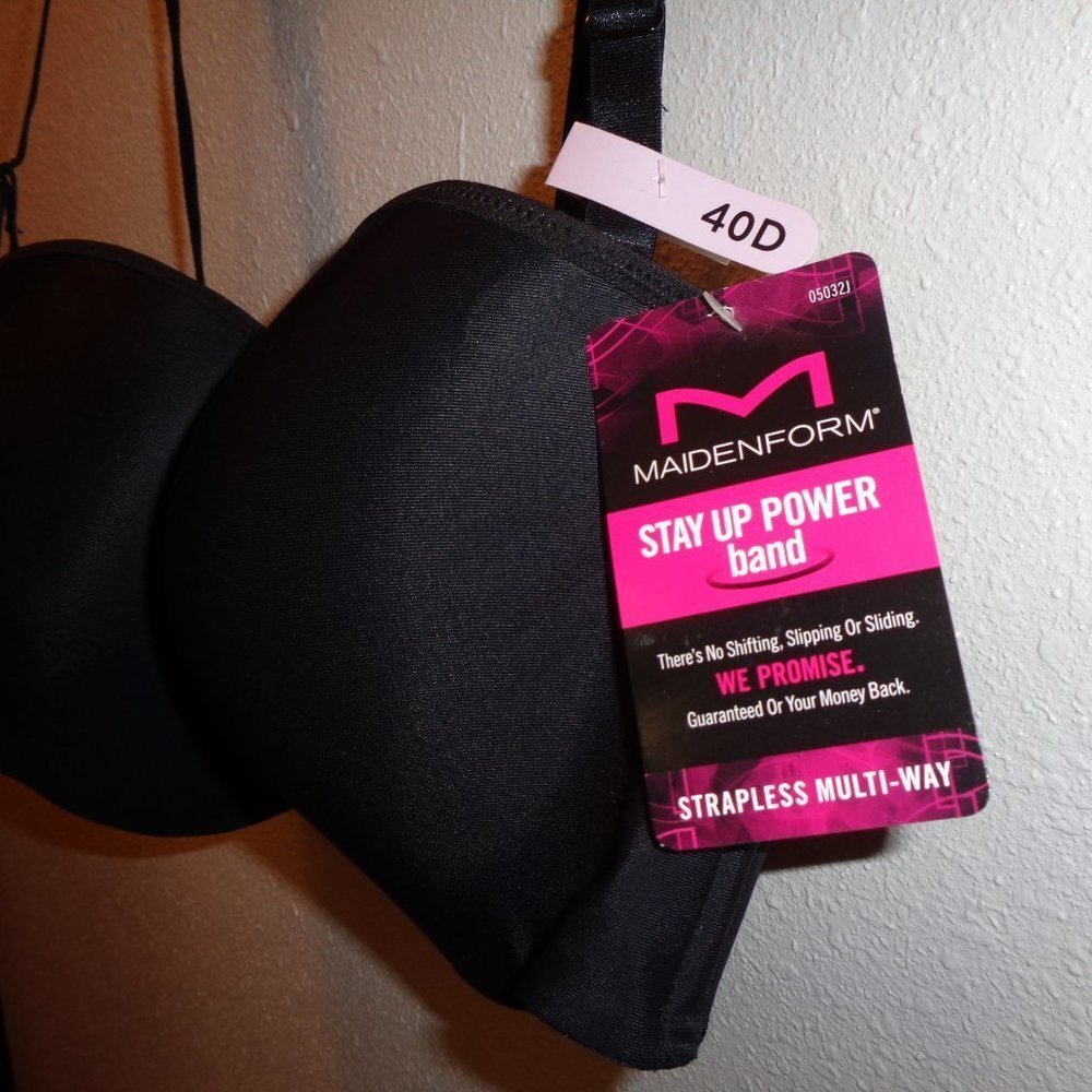 MAIDENFORM Convertible  Strapless Bra NWT Size 40D 05032 - Picture 3 of 11